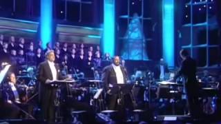 Luciano Pavarotti and Placido Domingo   O Holy Night  Cantique De Noel Christmas Vienna 1999