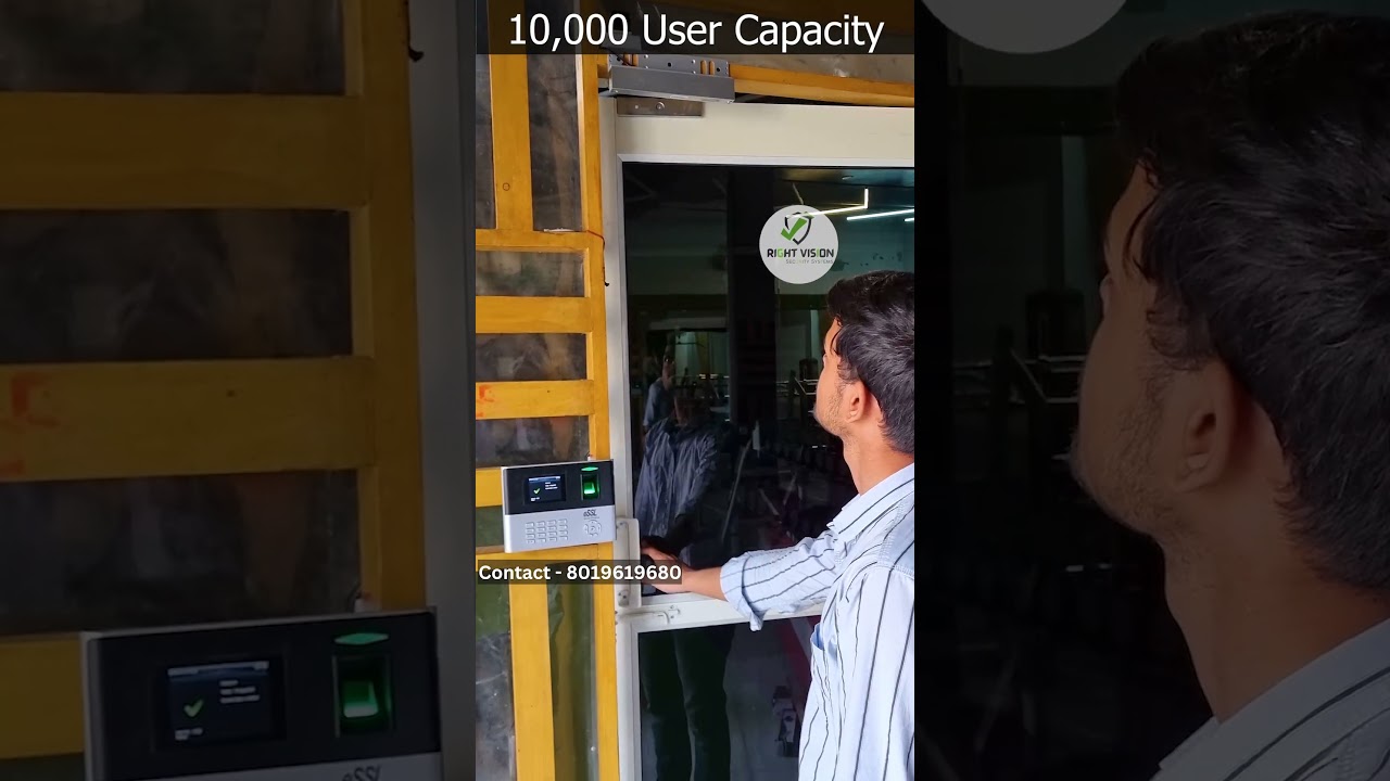 Gym Fingerprint Biometric Machine with Door Lock | Call - 8019619680 #accesscontrolsystem #gym #essl