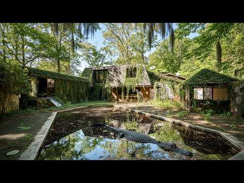 Abandoned $2,000,000 Crime Family  Mansion with Swamp Pool and Two-Headed Bird Inside