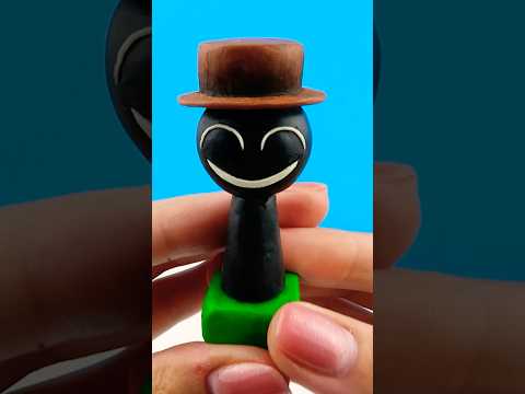 Making Sprunki Phase 4 Black Black Incredibox with CLAY 😈 #sprunki #clay #plastiline