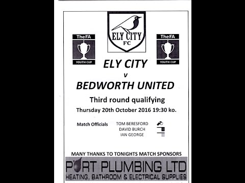 Ely City v Bedworth United FA Youth Cup 3rd Qual Round 20/10/2016