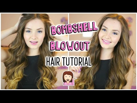 Bombshell Blowout Inspired Hair Tutorial Video