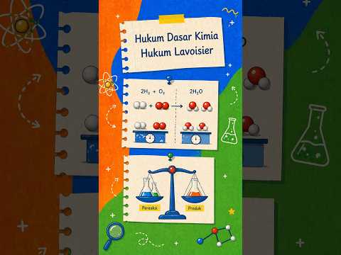 Hukum Kekekalan Masa, Lavoisier selengkapnya di YT Big Course #kimia #sma #tutorial