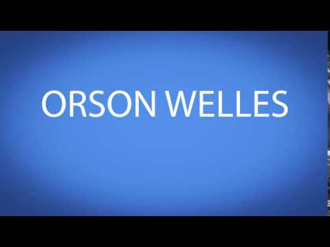 how to pronounce ORSON WELLES