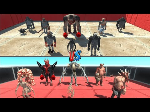 Infernals vs Mutant Primates - Animal Revolt Battle Simulator