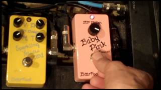 Video thumbnail for Baby Pink Boost Pedal from Bearfoot FX by TheBluefieldstv