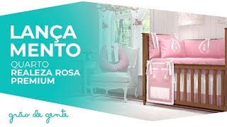 Quarto de Bebê Realeza Rosa Premium - Grão de Gente