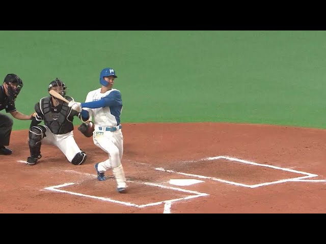 【6回裏】ファイターズ・石井一成 この試合チーム3本目!! 2ランホームランを放つ!! 2022年4月22日 北海道日本ハムファイターズ 対 福岡ソフトバンクホークス