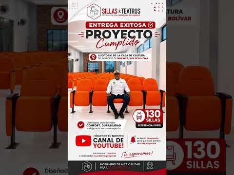 ¡130 Sillas para la Casa de Cultura de Morales, Sur de Bolívar!
