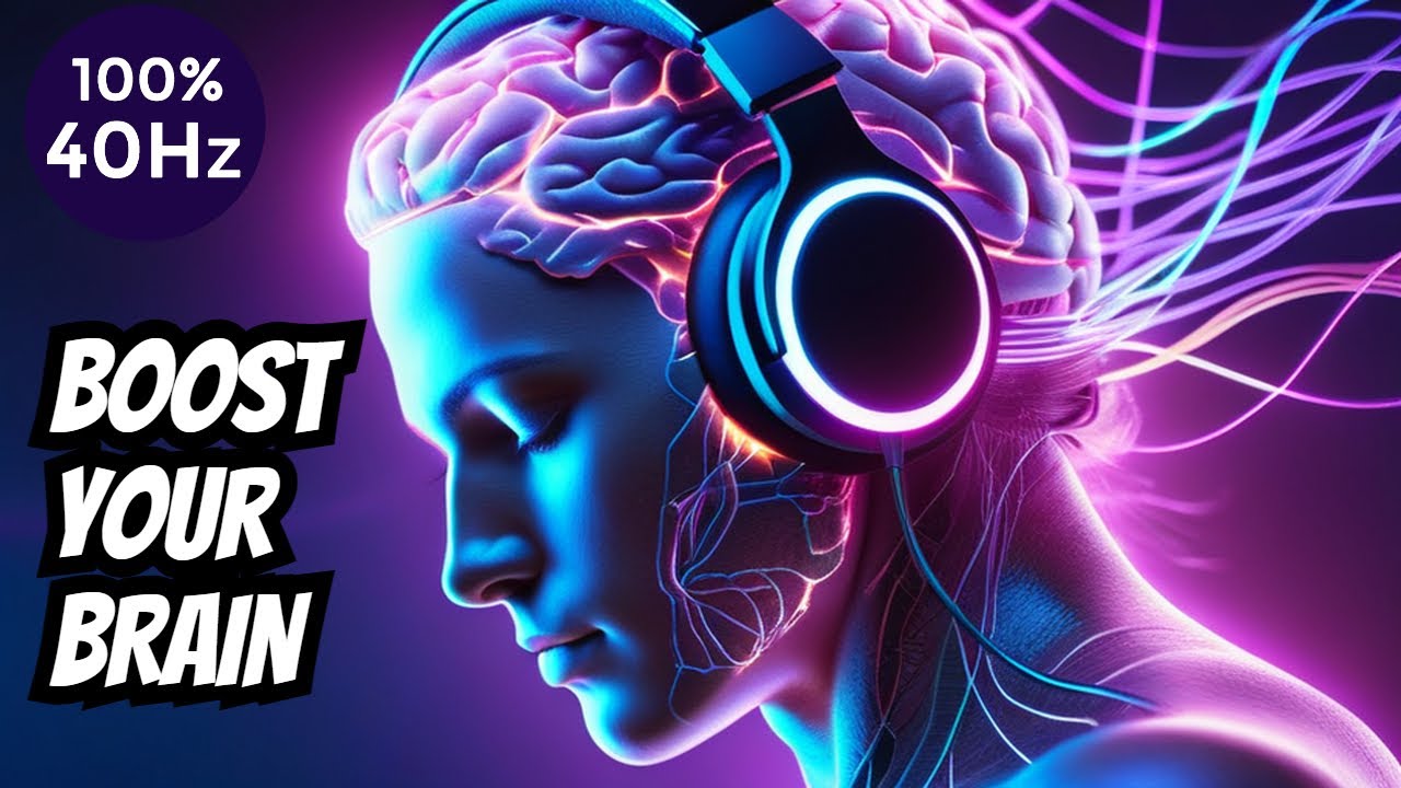 40hz Binaural Beats, Brain Waves for Studying and Concentration, Increase Brain Power,Improve Memory