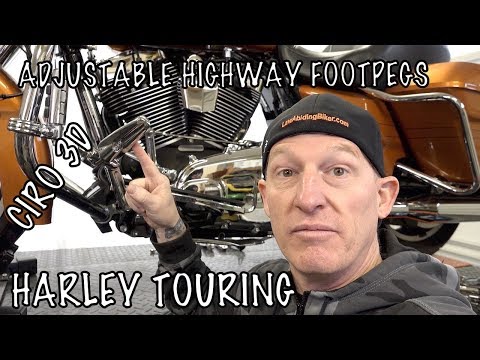 Install Ciro 3D Adjustable Highway Footpeg Mounts on Harley & Review