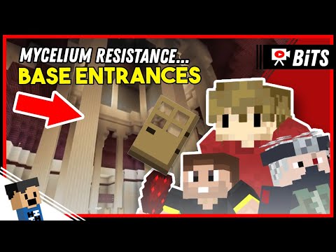 Entrances to the Mycelium Resistance Base! - Hermitcraft Bits #1