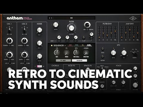 Universal Audio UAD Anthem Virtual Analog Synthesizer Overview