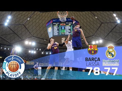 Barça Lassa - Real Madrid (78-77) RESUMEN // Playoff Final Liga Endesa