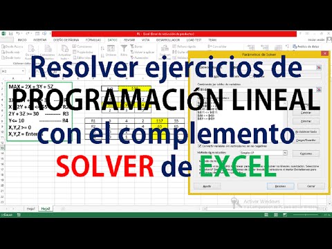 COMO RESOLVER EJERCICIOS DE PROGRAMACION LINEAL CON SOLVER DE EXCEL | INVESTIGACION DE OPERACIONES
