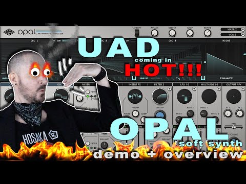 UAD Opal Morphing Synth (no talking) 56 preset demo + overview