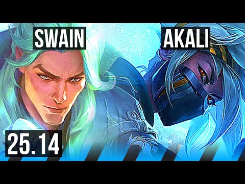 SWAIN vs AKALI (MID) | 13/2/12, Godlike | EUW Master | 25.14