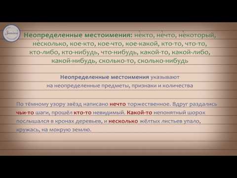 Местоимение как часть речи. Разряды местоимений