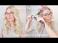 How To Curl Your Hair With A Straightener For Complete Beginners LONG LASTING CURLS