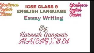 ICSE CLASS 9th LANGUAGE COMPOSITION WRITING
