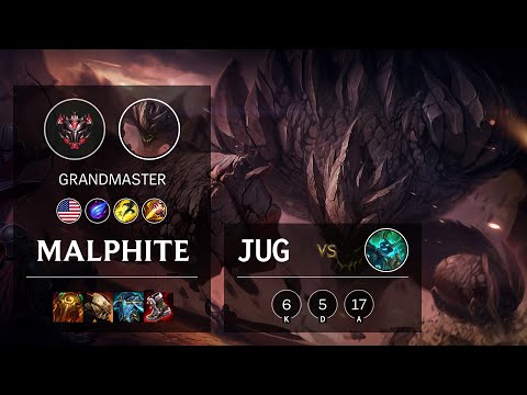 Malphite Jungle vs Hecarim - NA Grandmaster Patch 10.24