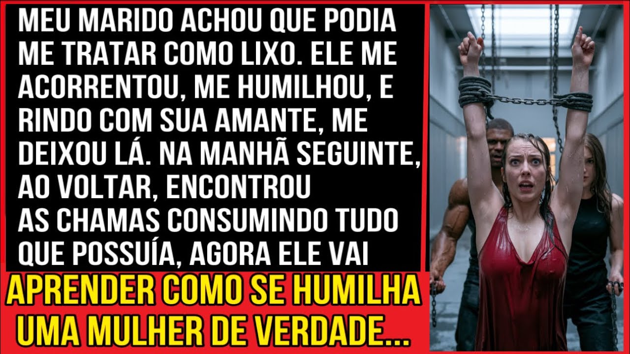 MEU MARIDO ACHOU QUE PODIA ME TRATAR COMO LIXO. ELE ME ACORRENTOU, ME HUMILHOU E...