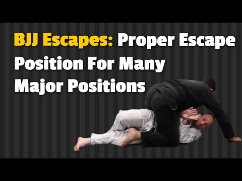 BJJ Concepts: Proper Escaping Position For Major Situations by Jason Scully