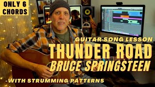 Thunder Road by Bruce Springsteen Arranged for Guitar Song Lesson