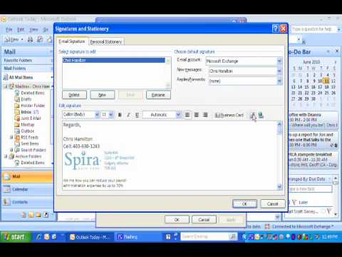 Sales Tip A Day: How To Add a Signature Block to Outlook Email