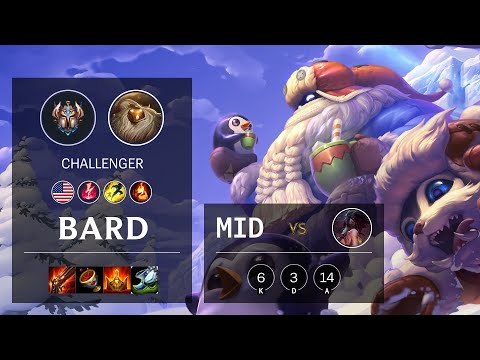 Bard Mid vs Akali - NA Challenger Patch 10.16
