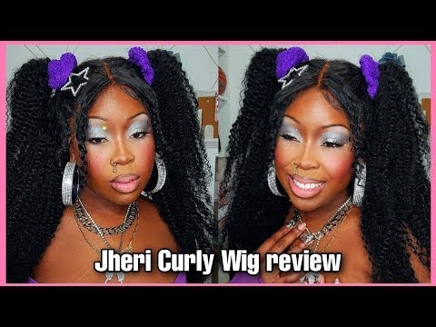 16 inch Brazilian Jerry Curly lace front wig Afro Kinky Curly Wigs