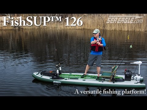 Sea Eagle FishSUP 12 Inflatable SUP Board Swivel Seat Package (Closeout) video poster