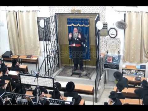 Gerer Rosh Yeshiva R' Shaul Alter Giving A Chizuk Drasha - 5773