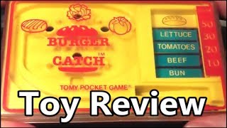 Burger Catch Tomy Pocket Game Toy Review - The No Swear Gamer
