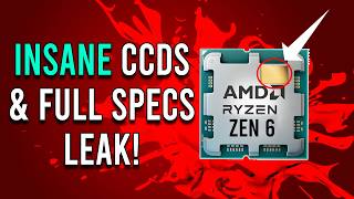 Zen 6 CCDs Are CRAZY: Performance, Full Specs & Die Sizes Leak!