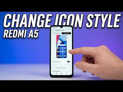 How to Change App Icons Style : Xiaomi Redmi A5
