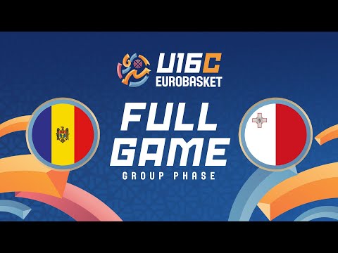 Group Phase | Moldova v Malta | Full Basketball Game | FIBA U16 EuroBasket 2025 Division C