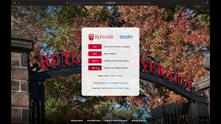 Activating Your Rutgers Zoom Account