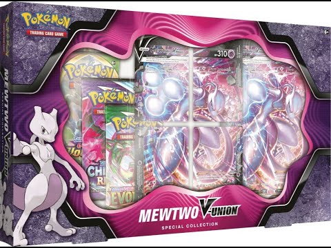 Unboxing of Pokémon Mewtwo V-Union Special Collection Box