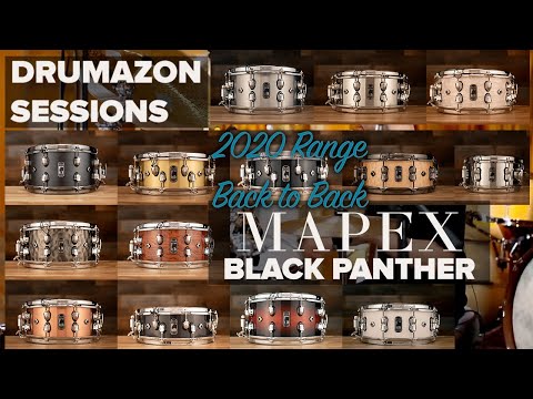 Mapex Black Panther 2020 Snare Drum Range, Drumazon Morph Video, 14 Snares Back to Back in 2 minutes