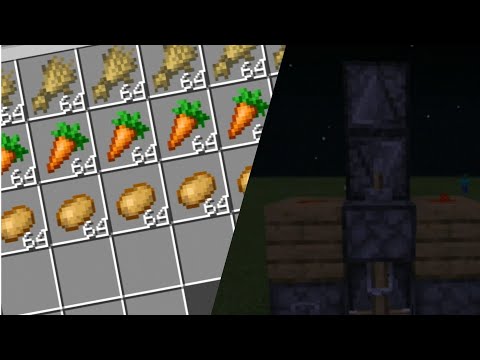 Minecraft (PE/PC) sınırsız havuç, patates, buğday vb. Farmı yapımı-Minecraft
