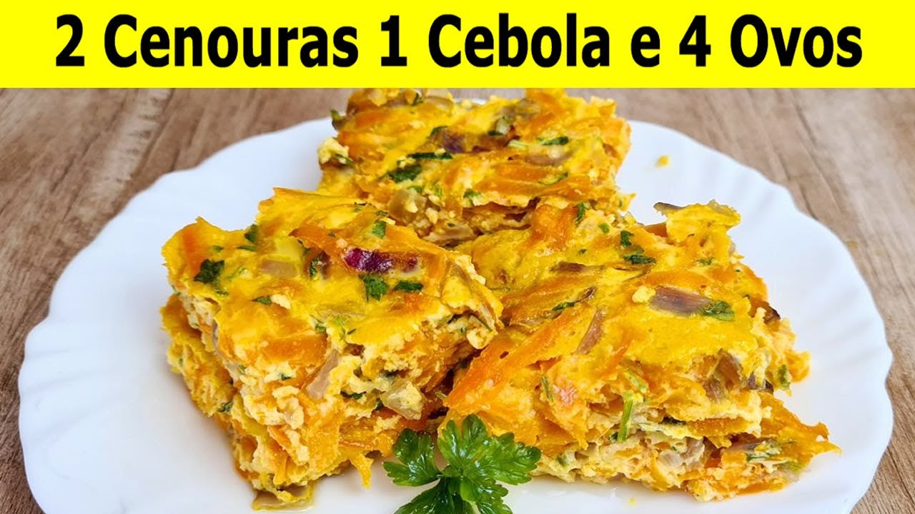 2 Carrots, 1 Onion and 4 Eggs! A few minutes and lunch is ready!