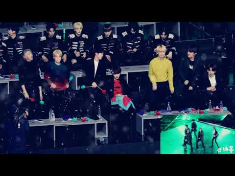 BTS at GDA showing there fanboy side