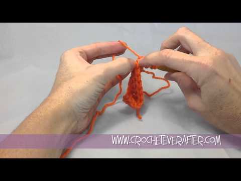 Treble Crochet Tutorial #2: TR into the First Stitch of the Row