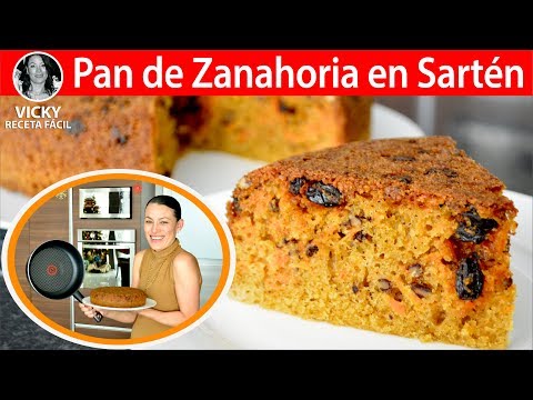 Pan de Zanahoria en Sartén | #VickyRecetaFacil Video