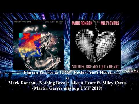Florian Picasso & GRX   Restart Your Heart vs Nothing Breaks Like a Heart   (Martin Garrix Mashup)