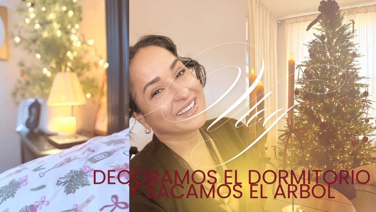 🌲Decorando mi dormitorio para Navidad + El Arbol+ Recetas  y cuidado de la piel