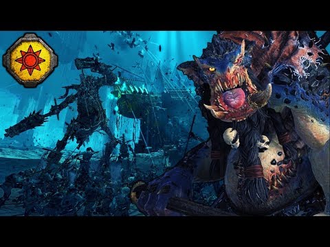 THROGG and DINOSAURS at the BATTLE OF ETERNAL TIDES - Norsca vs. Lizardmen - Warhammer 2