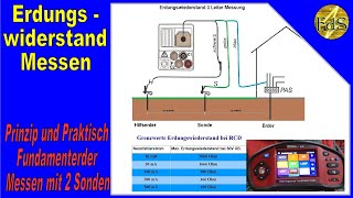 Erdung messen Teil1 /Fundamenterder / Erdungswiderstand 3 Leiter Messung / Erdungsstab