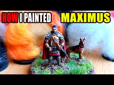 Painted Roman general miniature for Hail Caesar